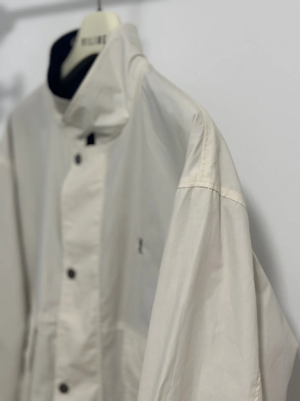 ✨Saint Laurent Reversible Stand Collar Cargo Pocket Jacket Off White
